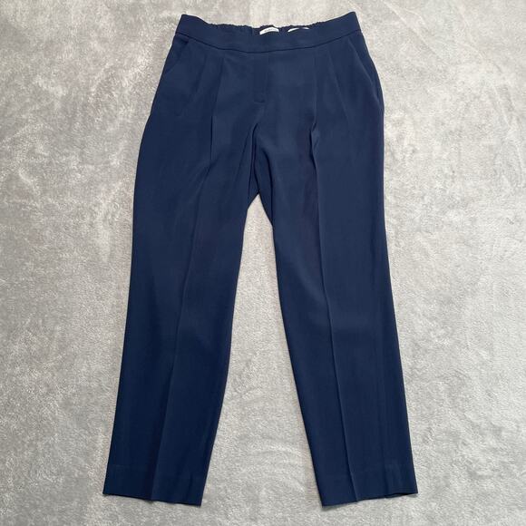 Babaton Pants 4 Blue Cohen Japanese Trouser Career Work Office Elastic Waist - Picture 1 of 7